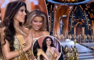 O erro estranho da rainha da beleza do Panamá no palco se torna viral – deixando os espectadores mortificados: ‘Perdão?’ O erro estranho da rainha da beleza do Panamá no palco se torna viral - deixando os espectadores mortificados: 'Perdão?'