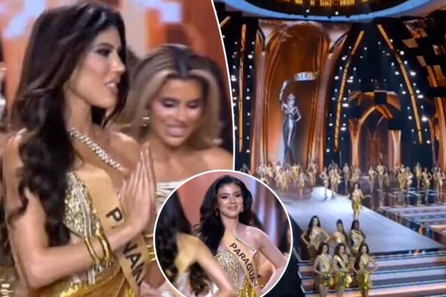 O erro estranho da rainha da beleza do Panamá no palco se torna viral - deixando os espectadores mortificados: 'Perdão?'

