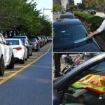 O estacionamento ilegal ainda é comum no bairro de Nova York depois que o abuso dos cartazes dos trabalhadores revelou: 'Onde mais devo estacionar?'