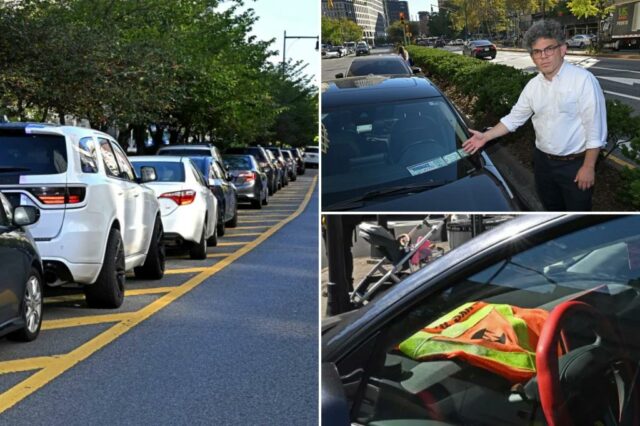 O estacionamento ilegal ainda é comum no bairro de Nova York depois que o abuso dos cartazes dos trabalhadores revelou: 'Onde mais devo estacionar?'

