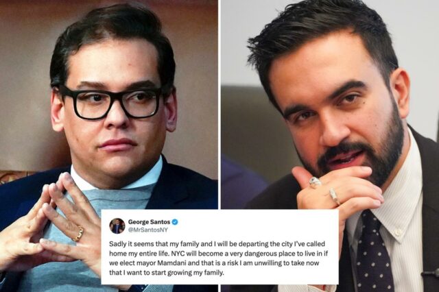 O ex-deputado de Nova York George Santos revela por que está fugindo de Nova York se Zohran Mamdani for eleito prefeito

