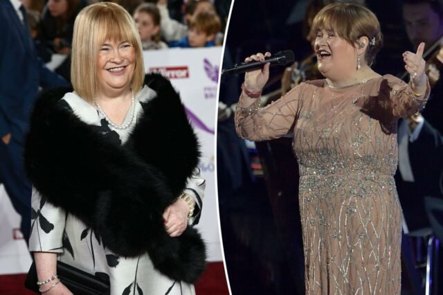 O fenômeno da Grã-Bretanha Got Talent, Susan Boyle, surpreende os fãs com um novo visual irreconhecível

