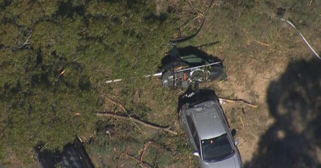 Um acidente de helicóptero perto do aeroporto de Bankstwon, oeste de Sydney.