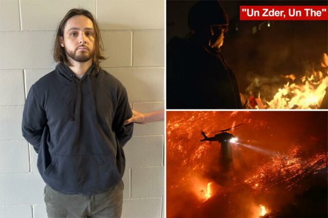 O incendiário de Palisades, Jonathan Rinderknecht, ouviu repetidamente uma música francesa perturbadora antes de atear fogo 'malicioso'

