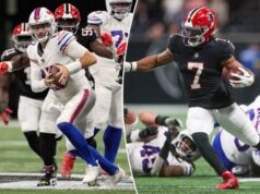 O jogo monstruoso de Bijan Robinson, touchdown de 81 jardas, dá aos Falcons uma grande reviravolta sobre os Bills O jogo monstruoso de Bijan Robinson, touchdown de 81 jardas, dá aos Falcons uma grande reviravolta sobre os Bills