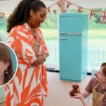 O padeiro 'The Great British Baking Show' Baker Iain Ross já propôs à sua namorada de pólo-dança?