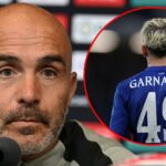 A ex -estrela do Manchester United, Alejandro Garnacho, durante a partida da Liga dos Campeões entre Chelsea e Benfica em Stamford Bridge em 2025 em Londres, Inglaterra.