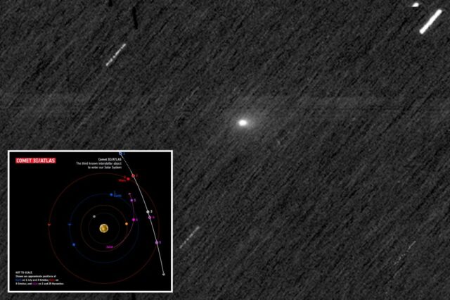 Objeto interestelar do tamanho de Manhattan 3i/Atlas Visto Zooming por Marte em novas imagens

