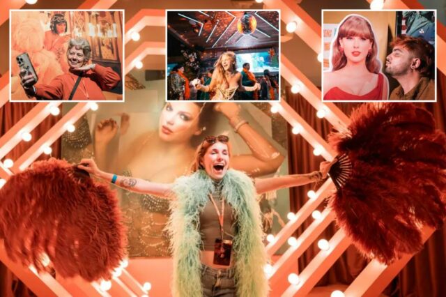 Os fãs de Taylor Swift comemoram 'The Life of A Showgirl'.

