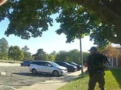 Os policiais protegem o atirador que disparou a Igreja Mórmon de Michigan, o novo videoclipe revela Police-Confront-Gunman-Kal-10-06-2025