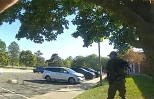 Os policiais protegem o atirador que disparou a Igreja Mórmon de Michigan, o novo videoclipe revela Police-Confront-Gunman-Kal-10-06-2025
