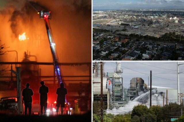 Os vizinhos fugiram por suas vidas, ignorou a ordem do abrigo no local após a explosão apocalíptica da refinaria da Califórnia

