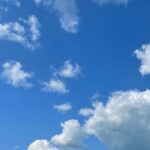 blue sky with white clouds