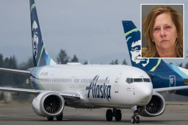 Tracy Anne Barkhimer foi acusada de duas acusações de agressão por supostamente atacar a tripulação da Alaska Airlines em 14 de outubro de 2025.