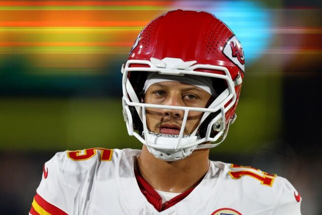 Patrick Mahomes #15 of the Kansas City Chiefs