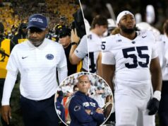 Penn State perde vantagem no final da quarta derrota consecutiva no primeiro jogo desde a demissão de James Franklin Penn State perde vantagem no final da quarta derrota consecutiva no primeiro jogo desde a demissão de James Franklin