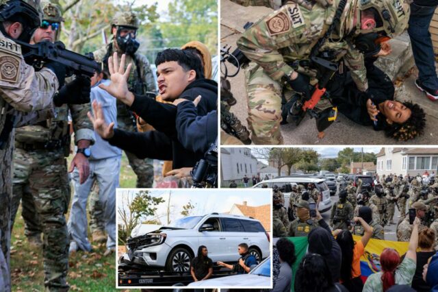 Perseguição envolvendo agentes federais termina em acidente e provoca impasse tenso com moradores de Chicago

