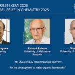 Pesquisadores baseados na Austrália, Japão e Estados Unidos receberam Prêmio Nobel de Química