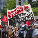 Marcha para o comício da Austrália em Melbourne. Fotografia de Paul Jeffers The Age NEWS 19 de outubro de 2025