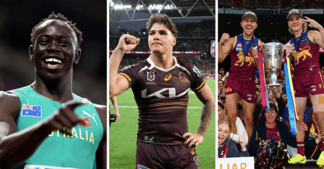 Brisbane, Austrália - 21 de junho: Durante o jogo dois da série de estado de origem entre os Maroons de Queensland e o New South Wales Blues no Suncorp Stadium em 21 de junho de 2023 em Brisbane, Austrália. (Foto de Chris Hyde/Getty Images)