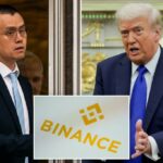CEO da Binance, Changpeng Zhao, deixando o Tribunal Distrital dos EUA.