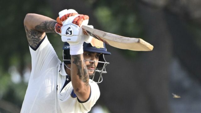 Prêmio Ranji 2025-26: Tamil Nadu sofre colapso significativo após Ishan Kishan 173 

