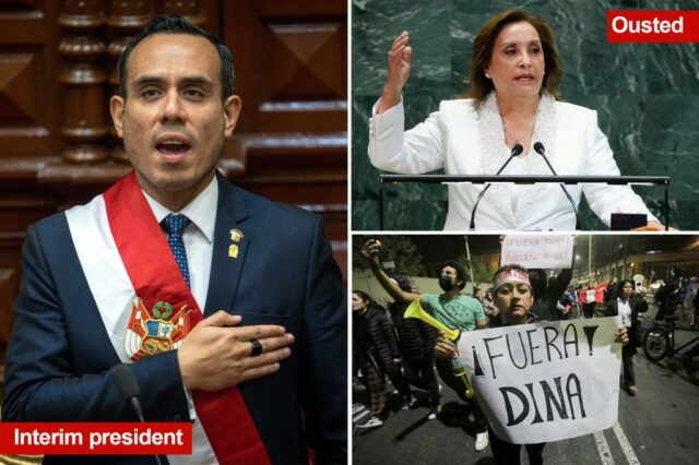 Presidente do Peru destituído pelo Congresso, sucessor promete ‘guerra ao crime’

