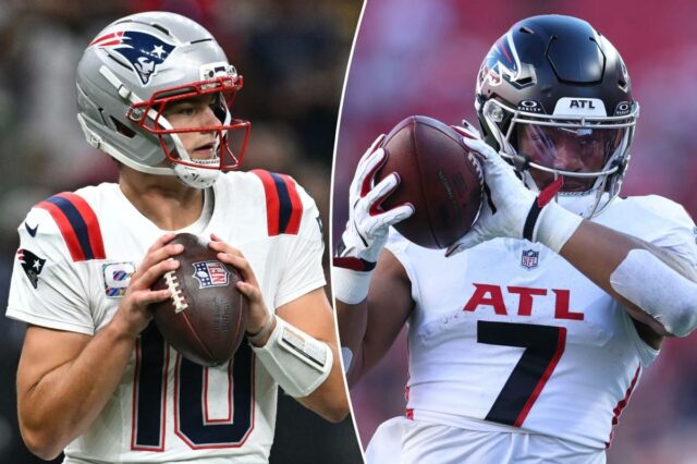 Previsão de Patriots x Browns, Falcons x Dolphins: probabilidades, escolhas, O quarterback do Miami Dolphins, Tua Tagovailoa (1), caminha pelo banco contra o Los Angeles Chargers durante o quarto período no Hard Rock Stadium.