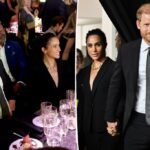 Príncipe Harry agarra a bunda de Meghan Markle em atrevido PDA no tapete vermelho