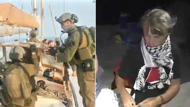 Prisões militares israelenses Greta Thunberg, ativistas da flotilha depois de interceptar dezenas de barcos

