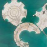 Programa de Fotos de Satélite Desenvolvimento de Hotel Man-Made Island no Golfo Pérsico