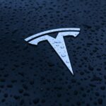 Tesla logo seen on Tesla vehicle
