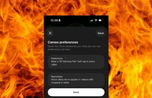 Quando os indivíduos produzem Sora DeepFakes de você, você pode estabelecer restrições atualmente Quando as pessoas criam Sora DeepFakes de você, agora você pode definir limites | ScreenGrab mostrado em fundo de fogo