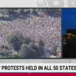 Rachel Maddow sorri de alegria ao ver vídeos de protestos anti-Trump No Kings: 'Comece! Dê uma olhada nisso!'|Vídeo clip