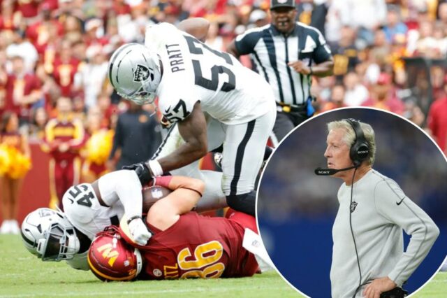 Las Vegas Raiders LB Germaine Pratt foi lançado após apenas quatro jogos, anunciou o técnico Pete Carroll na segunda -feira.