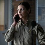 “The Sixth Man” – When a daring daylight robbery shakes the heart of Edgewater, Sheriff Mickey Fox must navigate rising tensions, personal entanglements and a town quick to judge. Meanwhile, suspicions swirl around her daughter, Skye, and her involvement in a high-profile murder case, on SHERIFF COUNTRY, Friday, Oct. 31 (8:00-9:00 PM, ET/PT) on the CBS Television Network, and streaming on Paramount+ (live and on-demand for Paramount+ Premium plan subscribers, or on-demand for Paramount+ Essential subscribers the day after the episode airs)*. Pictured: Morena Baccarin as Sheriff Mickey Fox. Photo: Christos Kalohoridis/CBS ©2025 CBS Broadcasting, Inc. All Rights Reserved.