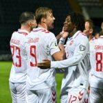 Rasmus Hojlund comemora gol