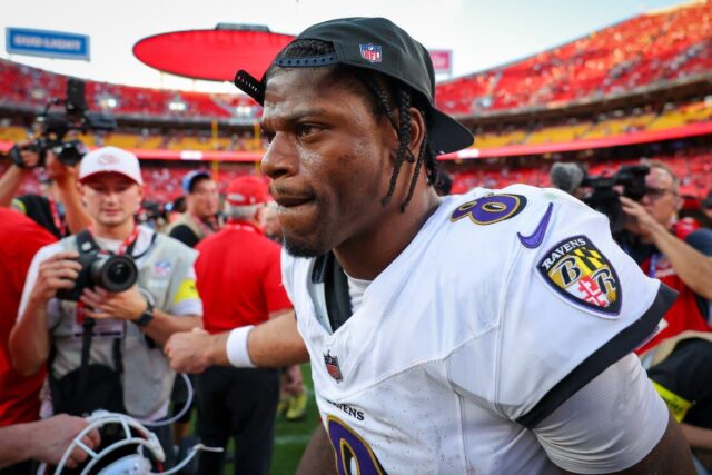 Ravens fazem um grande ajuste no QB após o avanço Baltimore Ravens QB Lamar Jackson