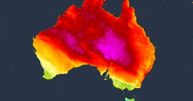 Recordes caem em toda a Austrália após segunda-feira escaldante

