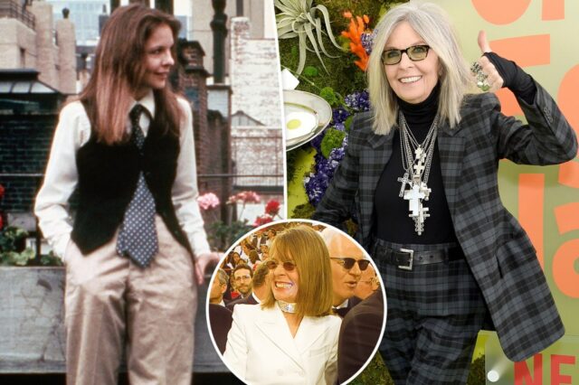 1977: Diane Keaton aparece em 'Annie Hall'.
