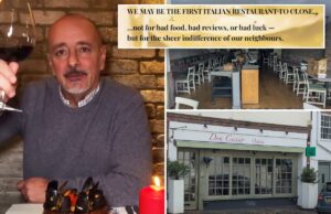 Restaurante italiano ataca moradores locais após fechar SWNS