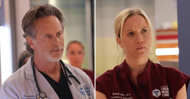 Chicago Med Steven Weber chama Archer e Hannah Baby Twist Gutsy Ripley