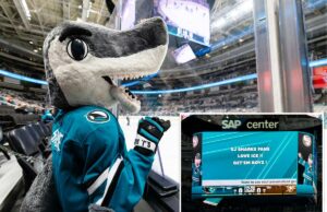 San Jose Sharks pede desculpas por exibir mensagem elogiando o ICE durante a noite da herança hispânica O San Jose Sharks Jumbotron exibindo