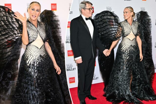 Sarah Jessica Parker abre suas asas no New York City Ballet Fall Fashion Gala


