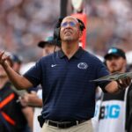 ead coach James Franklin of the Penn State Nittany Lions