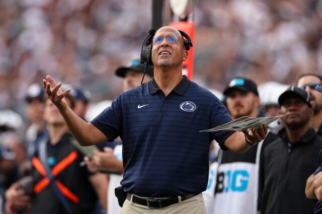 ead coach James Franklin of the Penn State Nittany Lions