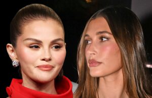Selena Gomez protege Hailey Bieber após comentários virais ‘influenciados’ selena gomez hailey bieber principal getty composto