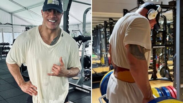 Dwayne 'The Rock' Johnson's Workout Shots