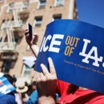 Situação de estado de emergência na área de Los Angeles devido a ataques do ICE