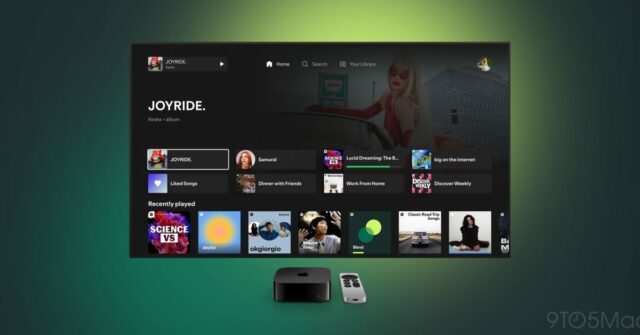 Spotify apresenta o novo aplicativo 4K da Apple Television com Spotify apresenta o novo aplicativo 4K da Apple Television com grandes atualizações de recursos